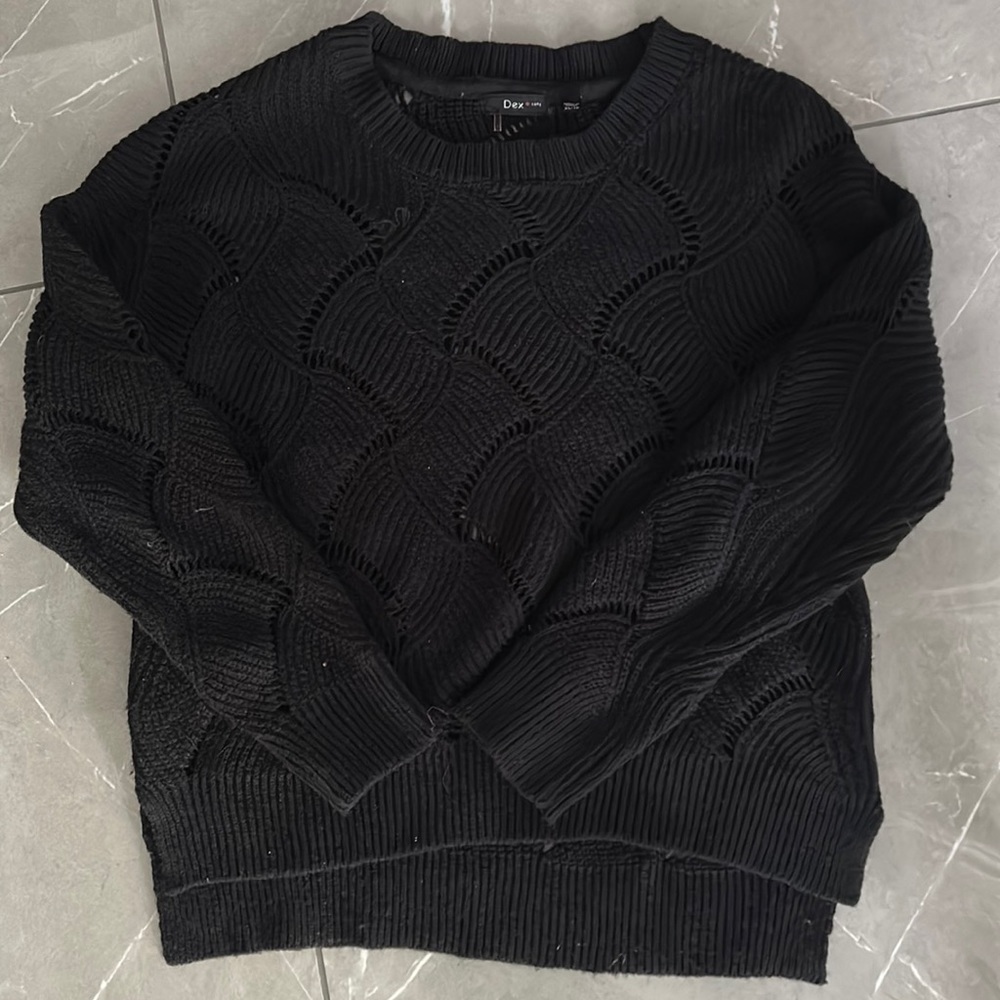 DEX Black Sweater - Size XS
